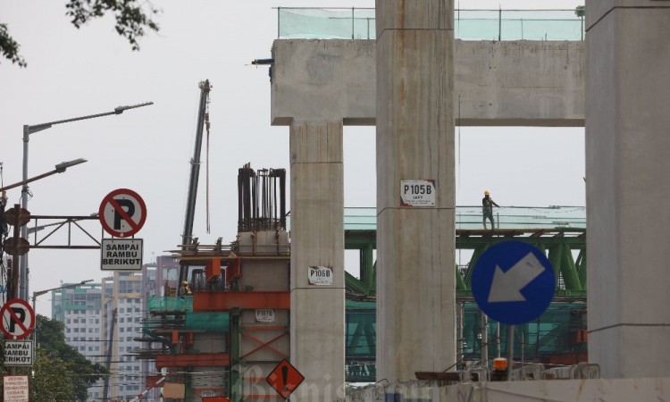 Progres LRT Jakarta Fase 1B