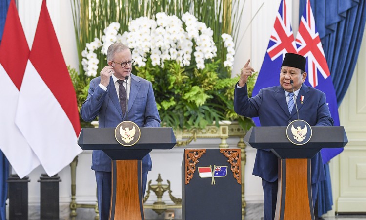 Presiden Prabowo Menerima Kunjungan PM Australia