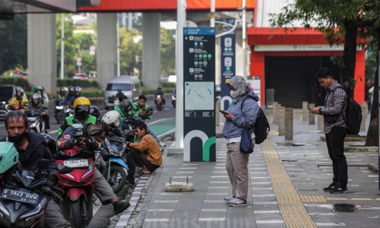 Suasana Kota Jakarta Jelang Demo Mitra Driver Ojek Online (Ojol)