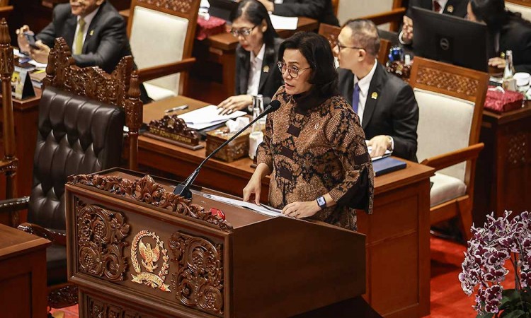 Sri Mulyani Sampaikan Paparan Kerangka Ekonomi Makro dan Pokok-Pokok Kebijakan Fiskal (KEMPPKF) RAPBN
