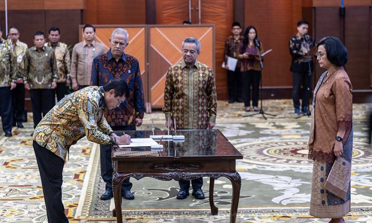 Menkeu Sri Mulyani Lantik Pejabat Eselon I