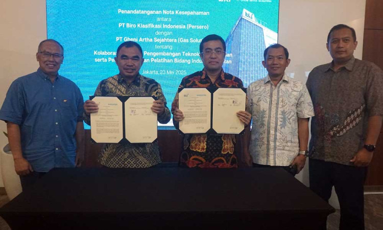 Majukan Industri Perkapalan, BKI dan Gas Solution Tandatangani MoU