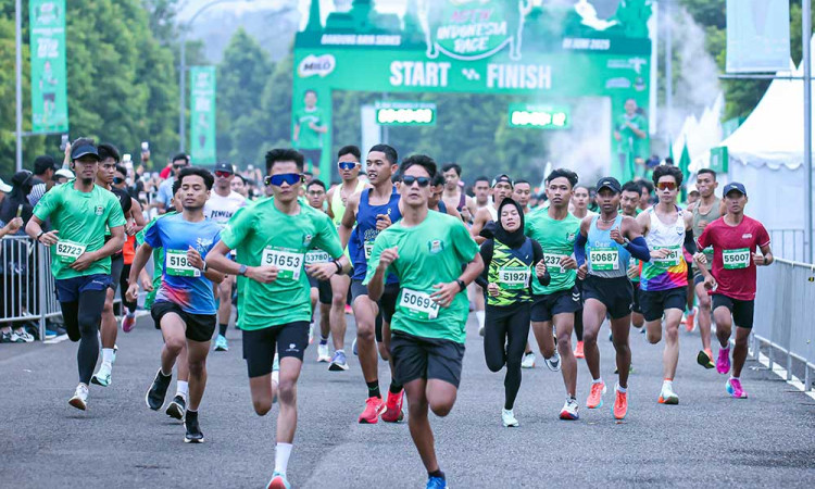 Ribuan Peserta Hijaukan Bandung lewat Road to MILO ACTIV Indonesia Race 2025 Bandung Raya Series
