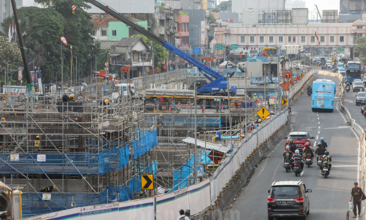 Pembangunan Stasiun MRT Glodok dan Kota Telah Mencapai 73,32%