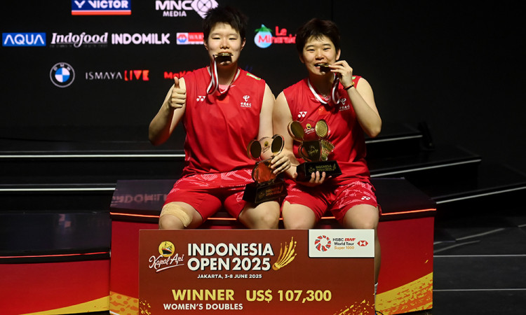 Ganda Putri China Juara Indonesia Open 2025
