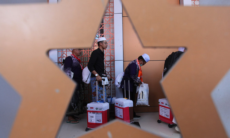 Kedatangan Jamaah Haji di Bandara Juanda