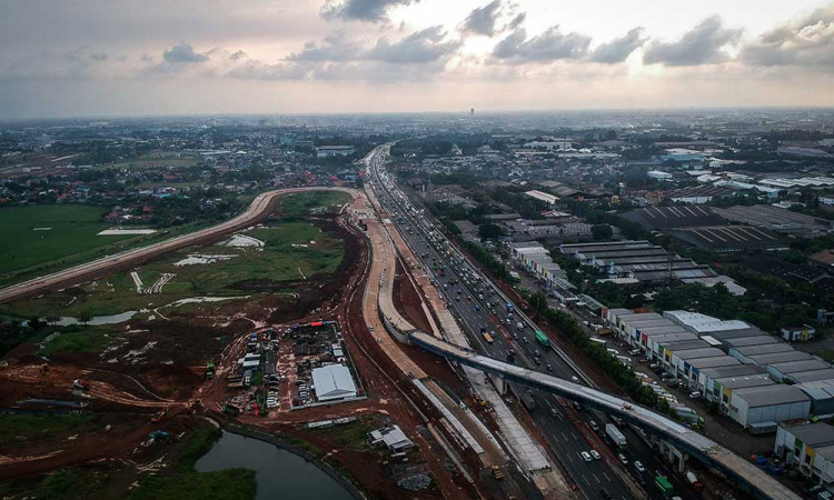 Proyek Pembangunan Akses Tol Langsung KM 25 Jakarta-Merak Ditargetkan Selesai Pada Akhir Tahun