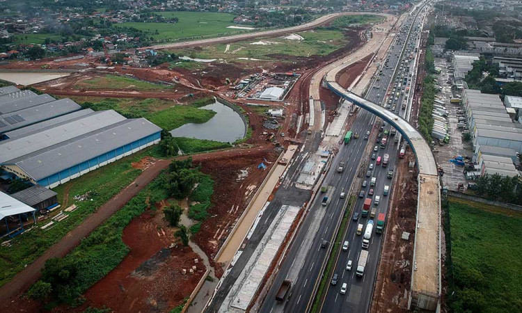 Proyek Pembangunan Akses Tol Langsung KM 25 Jakarta-Merak Ditargetkan Selesai Pada Akhir Tahun