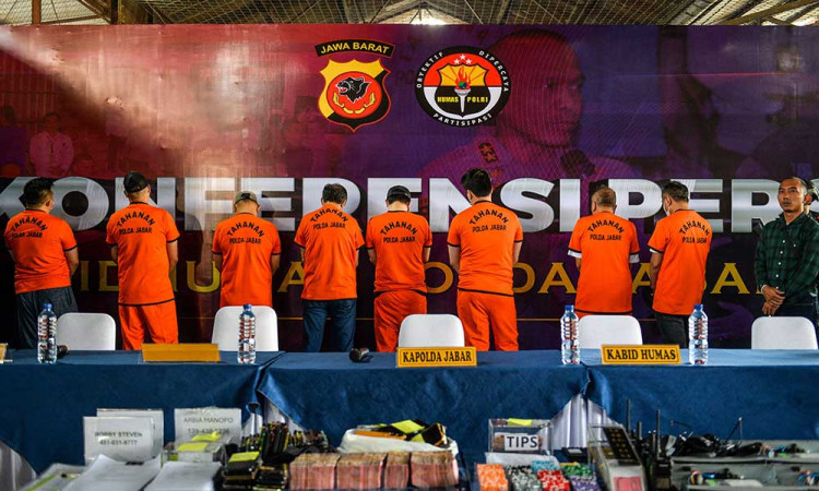 Polda Jabar Grebeg Tempat Judi Kasiona Berkedok Arena Olahraga