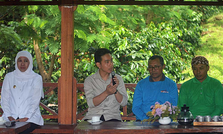 Wakil Presiden Gibran Rakabuming Raka Berdialog Bersama Petani Kopi di Jawa Timur