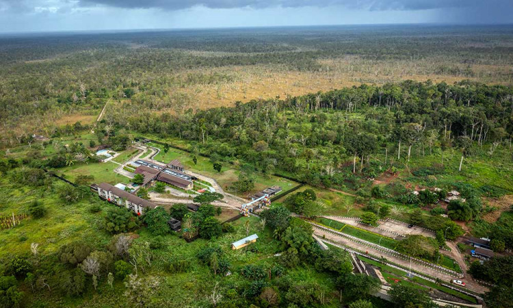 Kondisi Pos Lintas Batas Negara (PLBN) Terpadu di Distrik Sota, Papua Selatan