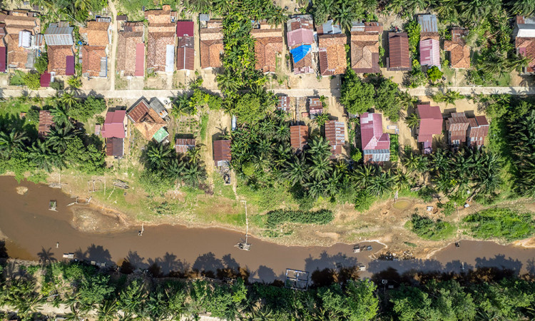Sungai di Jambi Mulai Surut Akibat Musim Kemarau