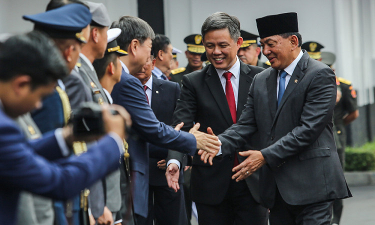 Menhan Sjafrie Sjamsoeddin Bahas Kerjasama Militer Dengan Singapura