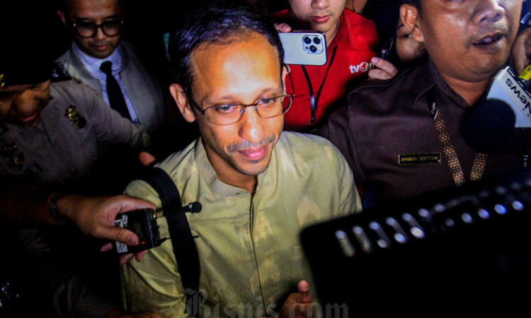 Nadiem Makarim Usai Jalani Pemeriksaan di KPK