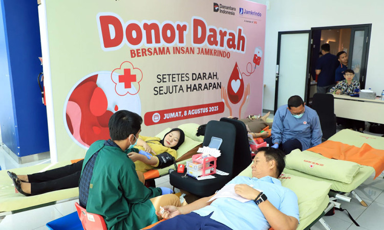 Jamkrindo Wujudkan Semangat Gotong Royong Lewat Donor Darah