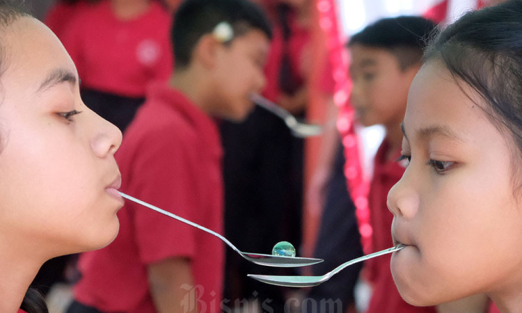 Sekolah Rakyat di Bali Meriahkan HUT Ke-80 Kemerdekaan RI
