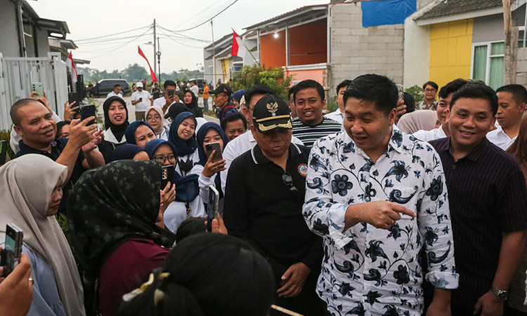 Menteri PKP Maruarar Sirait Tinjau Perumahan Subsidi di Banten