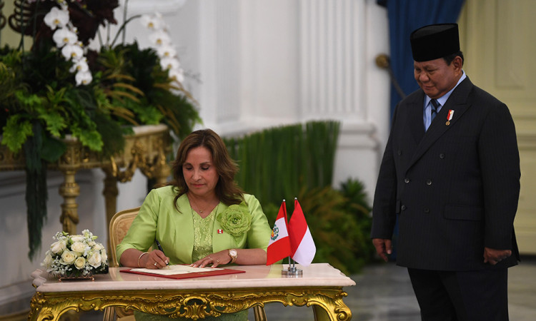 Presiden Prabowo Menerima Kunjungan Presiden Republik Peru