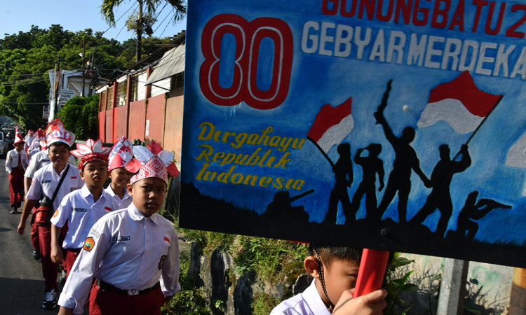 Pawai Sambut HUT ke-80 Kemerdekaan RI di Kota Bogor