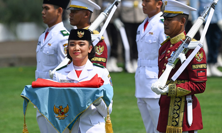 Suasana Peringatan Detik-Detik Proklamasi di Istana Merdeka
