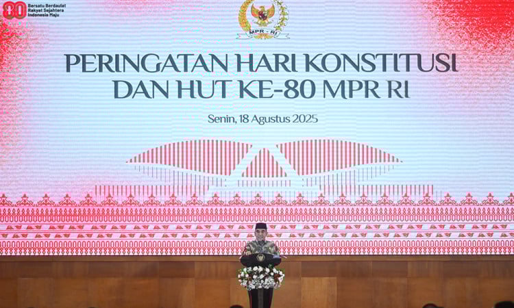 Peringatan Hari Konstitusi dan HUT ke-80 MPR