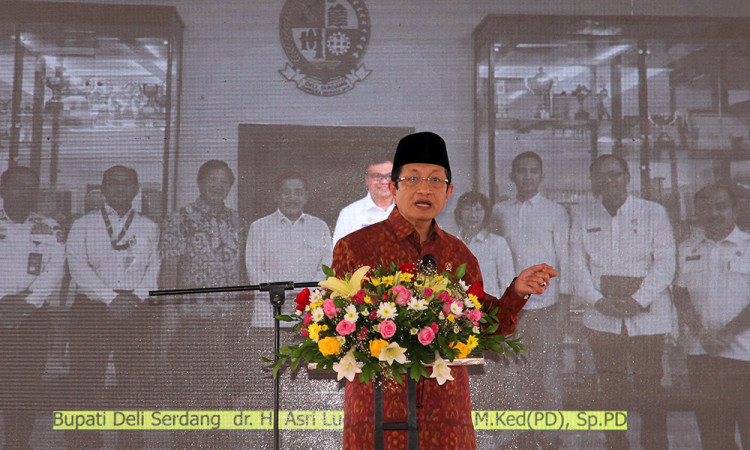 Menag Hadiri Peletakan Batu Pembangunan Jembatan Wihara