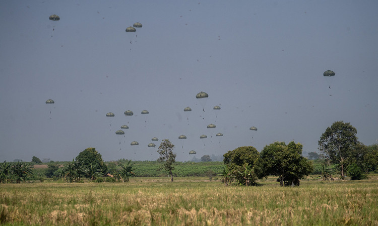 Latihan Airborne Operations Super Garuda Shield 2025