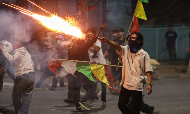 Aksi Unjuk Rasa di Kota Serang