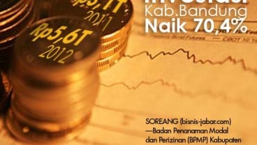 DATA BISNIS: Realisasi Investasi Kabupaten Bandung Naik 70,4%