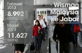 DATA BISNIS: Maret, Jumlah Wisatawan Malaysia ke Jabar 11.627 Orang