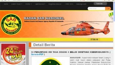 Kapal Nelayan Hilang, 14 Penumpang Belum Ditemukan