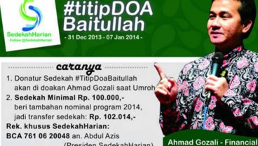 Doa Berbayar dengan Cara Ditransfer Berpotensi Penipuan