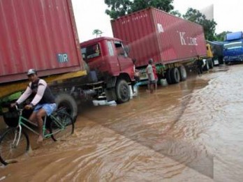 Banjir Pantura Jabar, Pengusaha Transportasi Rugi Rp15 Miliar/Hari