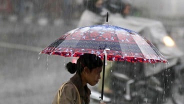 Cuaca Jabodetabek: Pagi Hujan Sedang, Malam Hujan Ringan