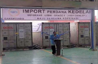 100 Ton Kedelai Asal AS Masuk Indonesia