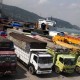 Ruas Jalan Lintas Sumatra Ambrol, Arus Kendaraan dari Bakauheni Terhambat
