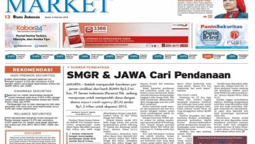 Bisnis Indonesia edisi cetak Kamis (6/2/2014)  Seksi Market
