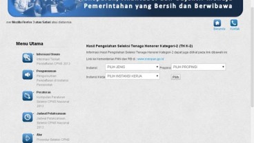 Daftar Kelulusan CPNS K2 di Kementerian Sosial