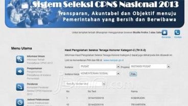 Daftar Kelulusan CPNS K2 di Kementerian Sekretariat Negara