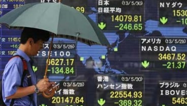 Indeks Nikkei Ditutup Melemah 1,79% ke Level 14.534,74