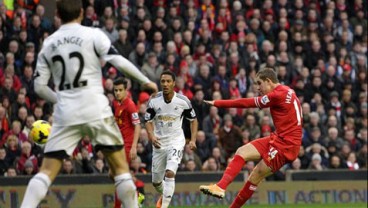 Liga Inggris: Skor & Hasil Akhir Liverpool Redam Swansea City 4-3