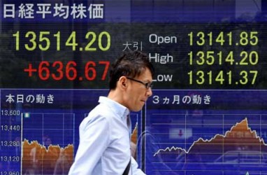 Bursa Jepang (26/2): Indeks Nikkei 225 Ditutup Melemah 0,54%