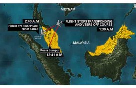 MISTERI HILANGNYA MH370: Terdengar Suara Ledakan Dari Arah Laut China Selatan