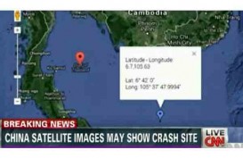 JEJAK MH370: Titik Koordinat Serpihan Pesawat Ditemukan, 105,63 BT-6,7 LU