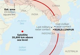 PENCARIAN MH 370: Belum Ditemukan, Terhambat Awan & Hujan