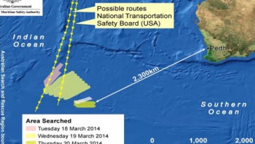 MH 370: Pelampung Dijatuhkan Di Lokasi Pencarian