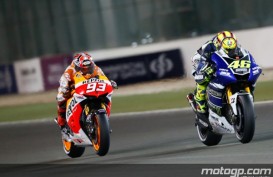 Hasil MotoGP Qatar: Rossi Runner-up, Kalah 0,259 dari Marquez