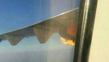 Mesin Pesawat Malindo Air (Grup Lion) Terbakar Saat Mengudara