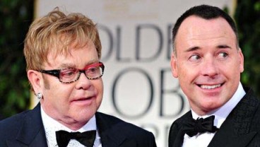 PERNIKAHAN SEJENIS: Elton John Nikahi David Furnish Mei 2014