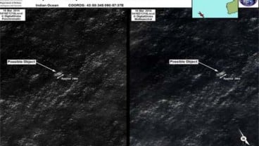 Di Sekitar Sinyal yang Diduga Kotak Hitam MH 370, Ditemukan 20 Benda Berwarna Putih